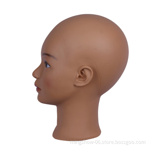 Fast delivery 54cm wig headstand display female mannequin head